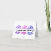 Chocolade paisley bedankt (Achterkant)