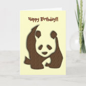 Chocolade Panda verjaardagskaart Kaart (Voorkant)