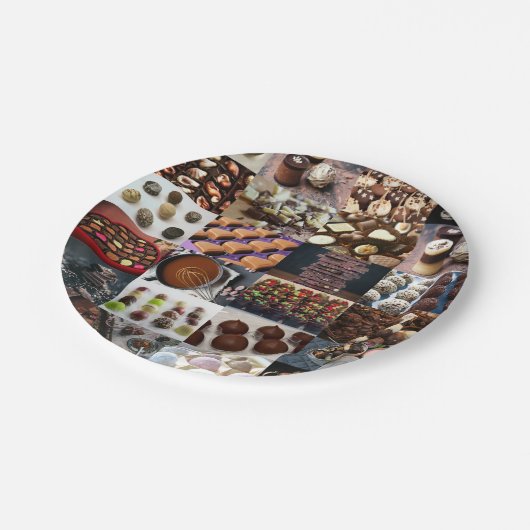 Chocolade Papieren Bordje (Gekanteld)