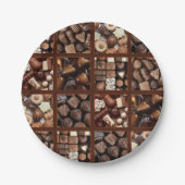 chocolade papieren bordje (Voorkant)