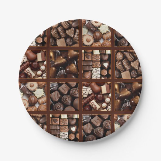 chocolade papieren bordje (Voorkant)