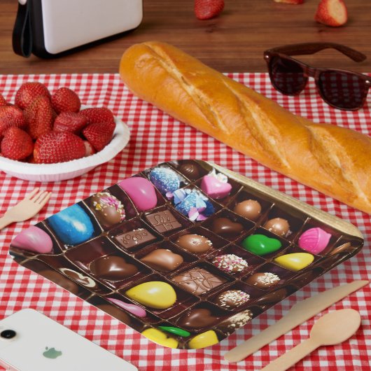 chocolade papieren bordje (Picknick)