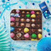 chocolade papieren bordje (Feest)