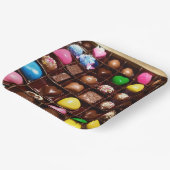 chocolade papieren bordje (Gebogen)