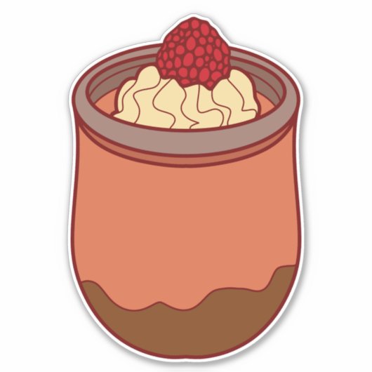 Chocolade Parfait Sticker (Voorkant)