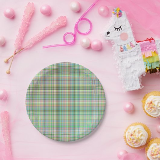 Chocolade Pastels Pset 16-PAPIER BORDEN Papieren Bordje (Feest)