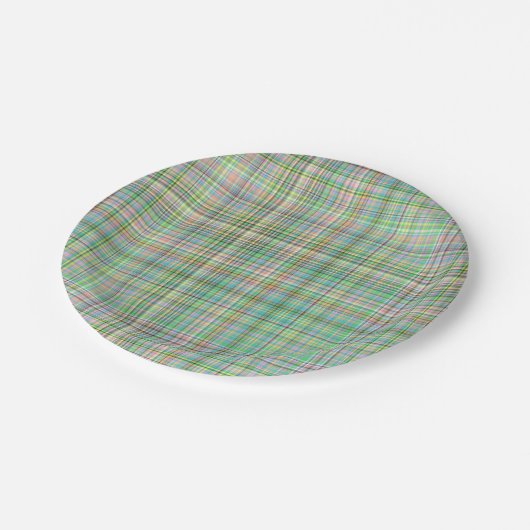 Chocolade Pastels Pset 16-PAPIER BORDEN Papieren Bordje (Gekanteld)