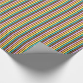 Chocolade Pastels Stripes 02-Gift Wrapping Paper Cadeaupapier (Hoek)