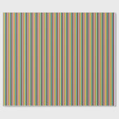 Chocolade Pastels Stripes 02-Gift Wrapping Paper Cadeaupapier (Vlak)