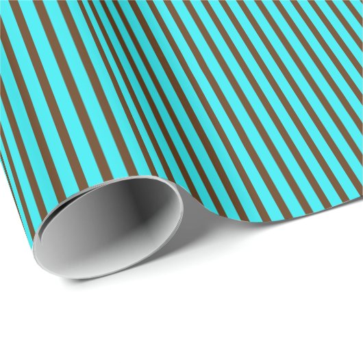 Chocolade Pastels Stripes 03-Gift Wrapping Paper Cadeaupapier (Rol Hoek)