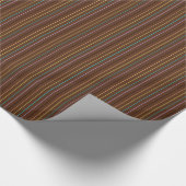 Chocolade Pastels Stripes 12-Gift Wrapping Paper Cadeaupapier (Hoek)