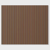 Chocolade Pastels Stripes 12-Gift Wrapping Paper Cadeaupapier (Vlak)