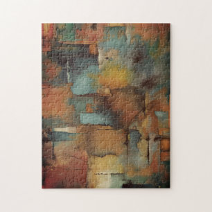 Chocolade Patchwork Abstract Legpuzzel