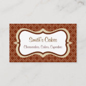 Chocolade Patroon Visitekaartjes (Voorkant)