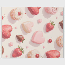 chocolade patroon Wikkelpapier Cadeaupapier