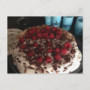 Chocolade Pavlova Briefkaart