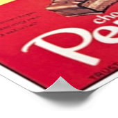 Chocolade Penguin Vintage Ad Poster (Hoek)