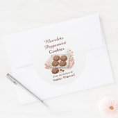 Chocolade Pepermunt Koekje Cadeau Label (Envelop)