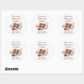 Chocolade Pepermunt Koekje Cadeau Label (Vel)