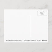 Chocolade Phoenix Briefkaart (Achterkant)