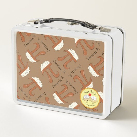 Chocolade Pi Cute Wiskunde Pi Day Lunch Box (Achterkant)
