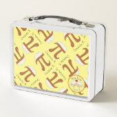 Chocolade Pi Cute Wiskunde Pi Day Lunch Box (Achterkant)