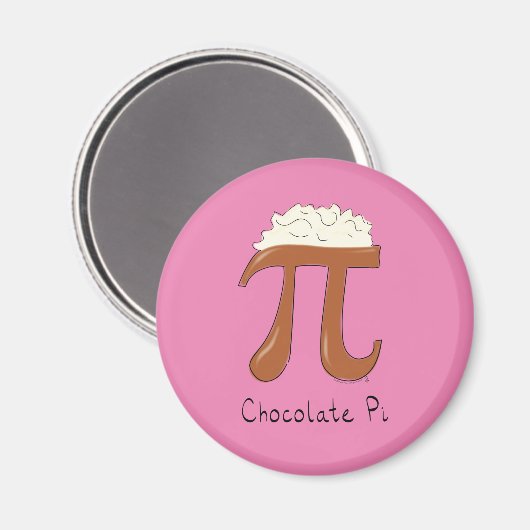 Chocolade Pi Cute Wiskunde Pi Day Magnet (Voorkant / Achterkant)
