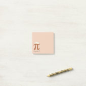 Chocolade Pi Cute Wiskunde Pi Day Notes (Op bureau)