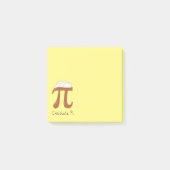 Chocolade Pi Cute Wiskunde Pi Day Notes (Voorkant)