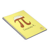 Chocolade Pi Cute Wiskunde Pi Day Notitieboek (Rechterzijde)