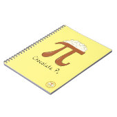 Chocolade Pi Cute Wiskunde Pi Day Notitieboek (Linkerzijde)