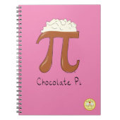Chocolade Pi Cute Wiskunde Pi Day Notitieboek (Voorkant)