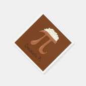 Chocolade Pi Cute Wiskunde Pi Day Party Napkins Servet (Hoek)