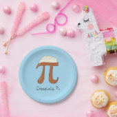 Chocolade Pi Cute Wiskunde Pi Day Party Paper Bord (Feest)