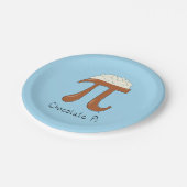 Chocolade Pi Cute Wiskunde Pi Day Party Paper Bord (Gekanteld)