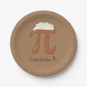 Chocolade Pi Cute Wiskunde Pi Day Party Paper Bord