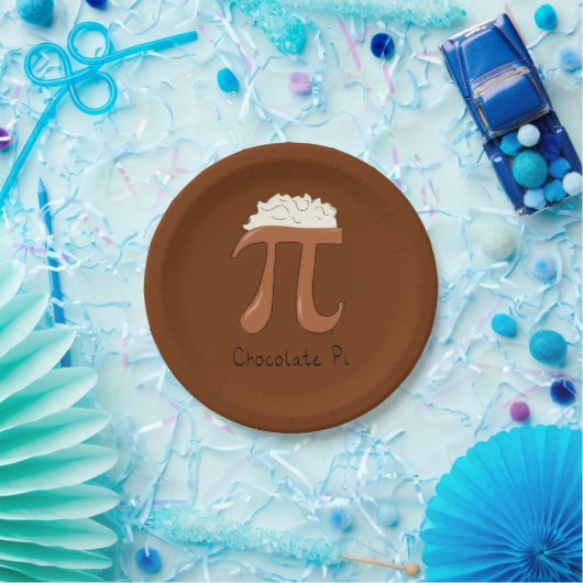 Chocolade Pi Cute Wiskunde Pi Day Party Paper Bord (Feest)