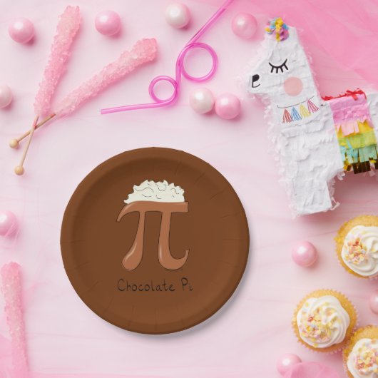 Chocolade Pi Cute Wiskunde Pi Day Party Paper Bord (Feest)