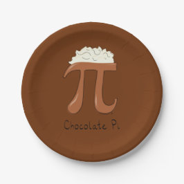 Chocolade Pi Cute Wiskunde Pi Day Party Paper Bord