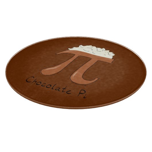 Chocolade Pi Cute Wiskunde Pi Day Pie Cutting Boar Snijplank (Hoek)