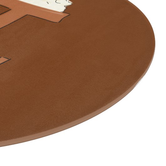 Chocolade Pi Cute Wiskunde Pi Day Pie Cutting Boar Snijplank (Hoek)