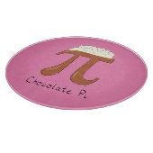 Chocolade Pi Cute Wiskunde Pi Day Pie Cutting Boar Snijplank (Hoek)
