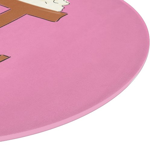 Chocolade Pi Cute Wiskunde Pi Day Pie Cutting Boar Snijplank (Hoek)