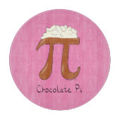 Chocolade Pi Cute Wiskunde Pi Day Pie Cutting Boar Snijplank (Voorkant)