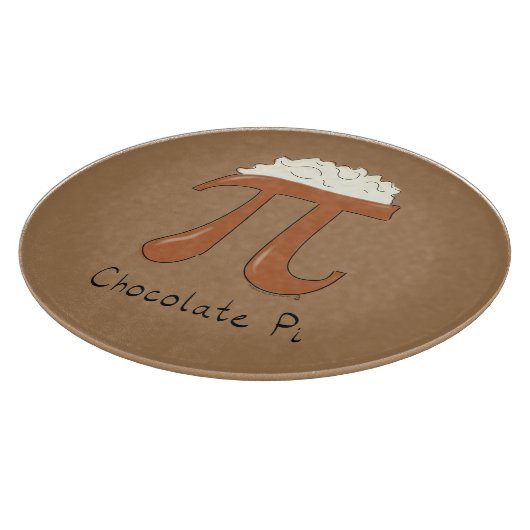 Chocolade Pi Cute Wiskunde Pi Day Pie Cutting Boar Snijplank (Hoek)