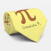 Chocolade Pi Cute Wiskunde Teacher Pi Day Mannen S Stropdas (Opgerold)