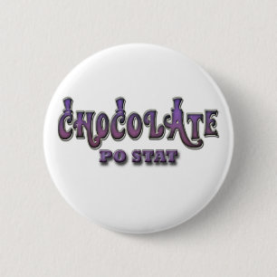 Chocolade PO STAT Ronde Button 5,7 Cm