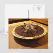 Chocolade Pocky Pie Briefkaart (Voorkant / Achterkant)