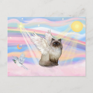Chocolade Point Himalayan Cat Angel Briefkaart