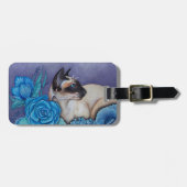 Chocolade Point Siamese Cat Bagagelabel (Voorkant horizontaal)